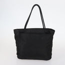 PRADA Tote Bag Nylon 2Set Khaki Black Auth 143394-2