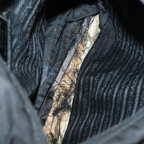 PRADA Tote Bag Nylon 2Set Khaki Black Auth 143394