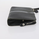 BURBERRY Nova Check Tote Bag Leather Canvas 2Set Black Beige Auth 143395-12