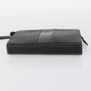 BURBERRY Nova Check Tote Bag Leather Canvas 2Set Black Beige Auth 143395-14