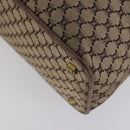 CELINE Macadam Canvas Tote Bag Leather 2Set Pink Beige Auth 143396-16