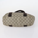 GUCCI GG Canvas GG Supreme Shoulder Bag PVC 4Set Beige Black Auth 143398-10