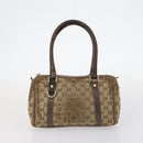 GUCCI GG Canvas GG Supreme Shoulder Bag PVC 4Set Beige Black Auth 143398-17