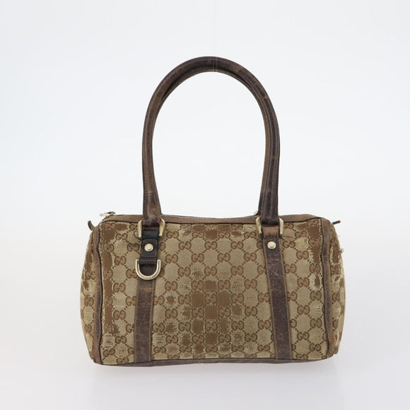 GUCCI GG Canvas GG Supreme Shoulder Bag PVC 4Set Beige Black Auth 143398