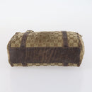 GUCCI GG Canvas GG Supreme Shoulder Bag PVC 4Set Beige Black Auth 143398-20