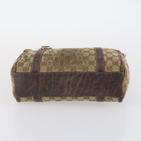 GUCCI GG Canvas GG Supreme Shoulder Bag PVC 4Set Beige Black Auth 143398