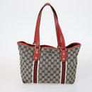 GUCCI GG Canvas GG Supreme Shoulder Bag PVC 4Set Beige Black Auth 143398-3