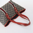 GUCCI GG Canvas GG Supreme Shoulder Bag PVC 4Set Beige Black Auth 143398-4