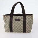 GUCCI GG Canvas GG Supreme Shoulder Bag PVC 4Set Beige Black Auth 143398-7