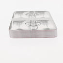 GUCCI Horsebit Card Case & Playing Cards Set Silver 700469 Auth 143399-19