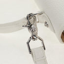 Chrome Hearts Hand Bag Rattan 2way White Silver Auth 143406SM-9