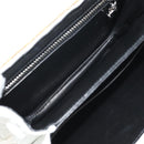 Chrome Hearts Hand Bag Rattan 2way White Silver Auth 143406SM-11