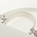 Chrome Hearts Hand Bag Rattan 2way White Silver Auth 143406SM-14