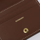 BURBERRY Nova Check Bifold Wallet Leather Brown Gold Auth 143410-17