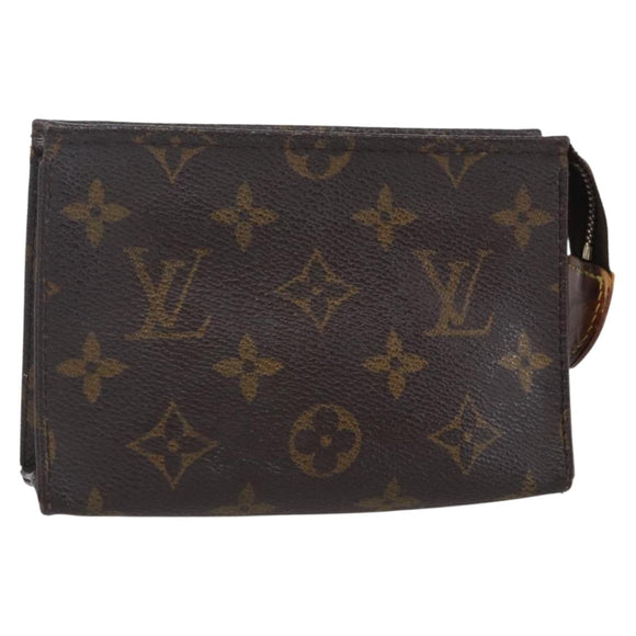LOUIS VUITTON Monogram Poche Toilette 15 Pouch M47546 LV Auth 143411