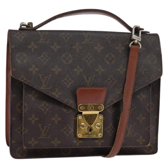 LOUIS VUITTON Monogram Monceau 28 Hand Bag M51185 LV Auth 143458
