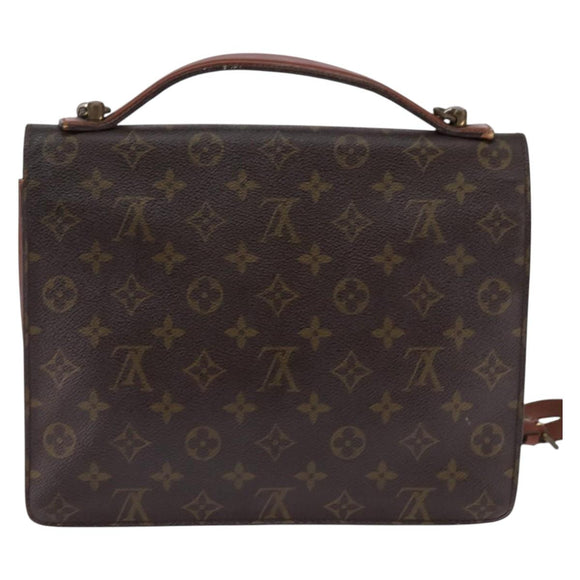 LOUIS VUITTON Monogram Monceau 28 Hand Bag M51185 LV Auth 143458