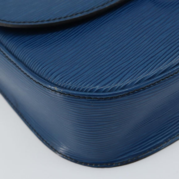 LOUIS VUITTON Epi Saint Cloud GM Shoulder Bag Toledo Blue M52195 LV Auth 143462