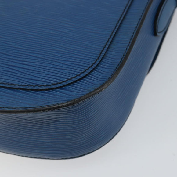 LOUIS VUITTON Epi Saint Cloud GM Shoulder Bag Toledo Blue M52195 LV Auth 143462