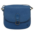 LOUIS VUITTON Epi Saint Cloud GM Shoulder Bag Toledo Blue M52195 LV Auth 143462-13
