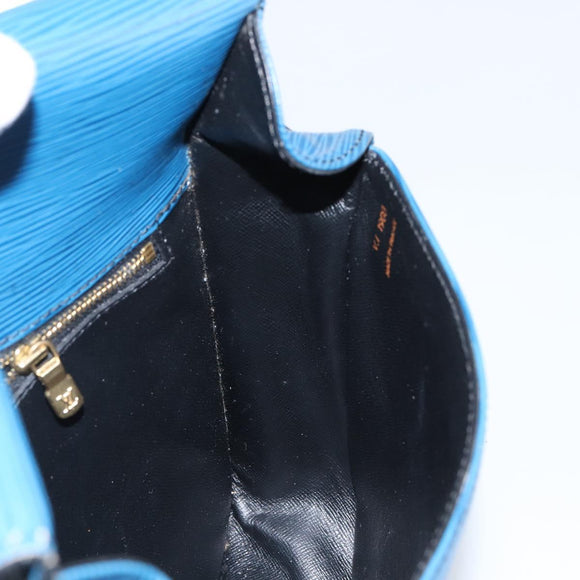 LOUIS VUITTON Epi Saint Cloud GM Shoulder Bag Toledo Blue M52195 LV Auth 143462