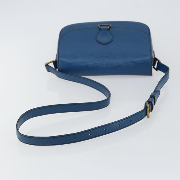 LOUIS VUITTON Epi Saint Cloud GM Shoulder Bag Toledo Blue M52195 LV Auth 143462