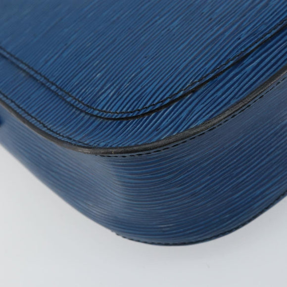 LOUIS VUITTON Epi Saint Cloud GM Shoulder Bag Toledo Blue M52195 LV Auth 143463