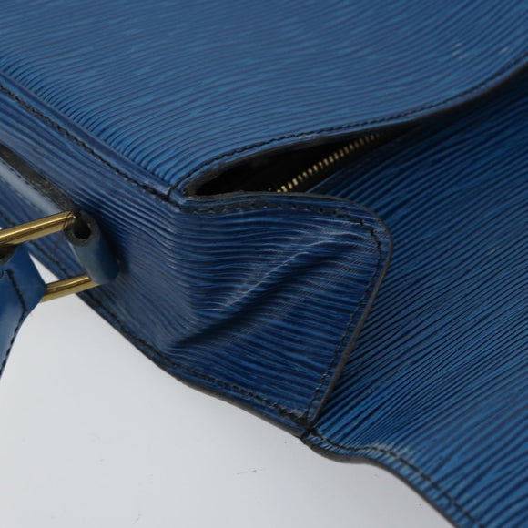LOUIS VUITTON Epi Saint Cloud GM Shoulder Bag Toledo Blue M52195 LV Auth 143463