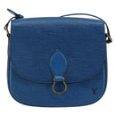 LOUIS VUITTON Epi Saint Cloud GM Shoulder Bag Toledo Blue M52195 LV Auth 143463-2
