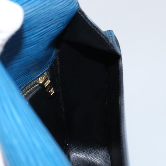LOUIS VUITTON Epi Saint Cloud GM Shoulder Bag Toledo Blue M52195 LV Auth 143463