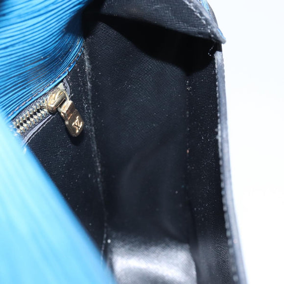 LOUIS VUITTON Epi Saint Cloud GM Shoulder Bag Toledo Blue M52195 LV Auth 143463