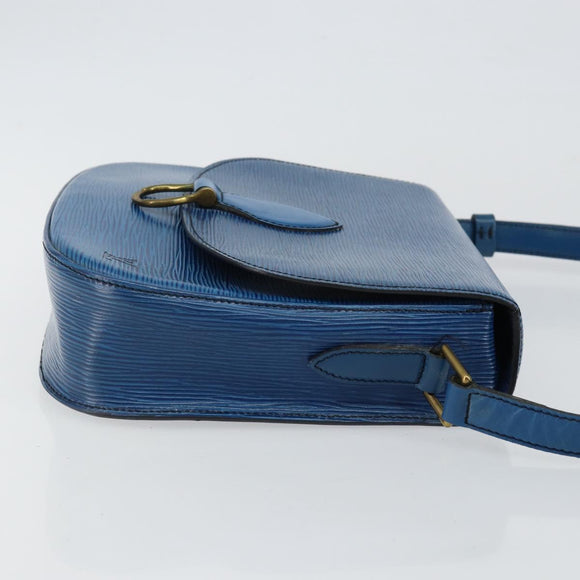 LOUIS VUITTON Epi Saint Cloud GM Shoulder Bag Toledo Blue M52195 LV Auth 143463
