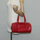 LOUIS VUITTON Epi Soufflot Hand Bag Red M52227 LV Auth 143466V-24