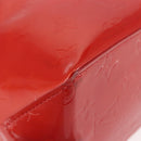 LOUIS VUITTON Monogram Vernis Reade PM Hand Bag Red Rouge M91088 LV Auth 143468-14