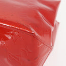LOUIS VUITTON Monogram Vernis Reade PM Hand Bag Red Rouge M91088 LV Auth 143468-10