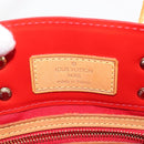 LOUIS VUITTON Monogram Vernis Reade PM Hand Bag Red Rouge M91088 LV Auth 143468-18