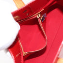 LOUIS VUITTON Monogram Vernis Reade PM Hand Bag Red Rouge M91088 LV Auth 143468-21