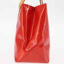 LOUIS VUITTON Monogram Vernis Reade PM Hand Bag Red Rouge M91088 LV Auth 143468-4