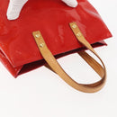 LOUIS VUITTON Monogram Vernis Reade PM Hand Bag Red Rouge M91088 LV Auth 143468-7