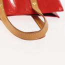 LOUIS VUITTON Monogram Vernis Reade PM Hand Bag Red Rouge M91088 LV Auth 143468-8