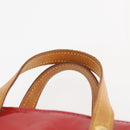 LOUIS VUITTON Monogram Vernis Reade PM Hand Bag Red Rouge M91088 LV Auth 143468-9