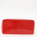 LOUIS VUITTON Monogram Vernis Reade PM Hand Bag Red Rouge M91088 LV Auth 143468-5