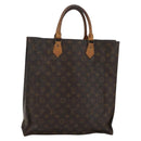 LOUIS VUITTON Monogram Sac Plat Hand Bag M51140 LV Auth 143478-1
