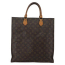 LOUIS VUITTON Monogram Sac Plat Hand Bag M51140 LV Auth 143478-2