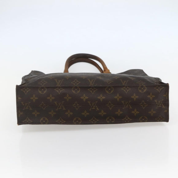 LOUIS VUITTON Monogram Sac Plat Hand Bag M51140 LV Auth 143478