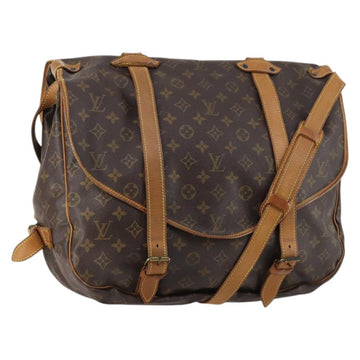 LOUIS VUITTON Monogram Saumur 43 Shoulder Bag M42252 LV Auth 143480