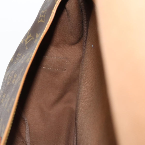 LOUIS VUITTON Monogram Saumur 43 Shoulder Bag M42252 LV Auth 143480