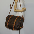 LOUIS VUITTON Monogram Saumur 43 Shoulder Bag M42252 LV Auth 143480-25