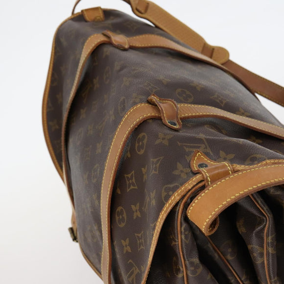 LOUIS VUITTON Monogram Saumur 43 Shoulder Bag M42252 LV Auth 143480