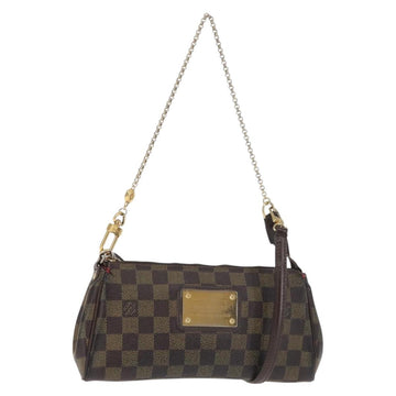 LOUIS VUITTON Damier Ebene Eva Shoulder Bag 2way N55213 LV Auth 143483